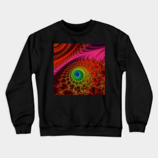 Embroidered Silk and Beads Crewneck Sweatshirt